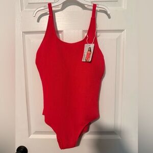 Serra Pink Textured Women’s One-Piece Swimsuit